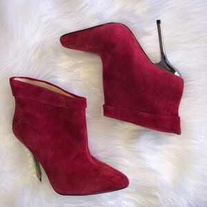 ALDO Dilger Red Suede Pointed Toe Bootie, Size 5